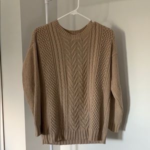 Cable knit sweater